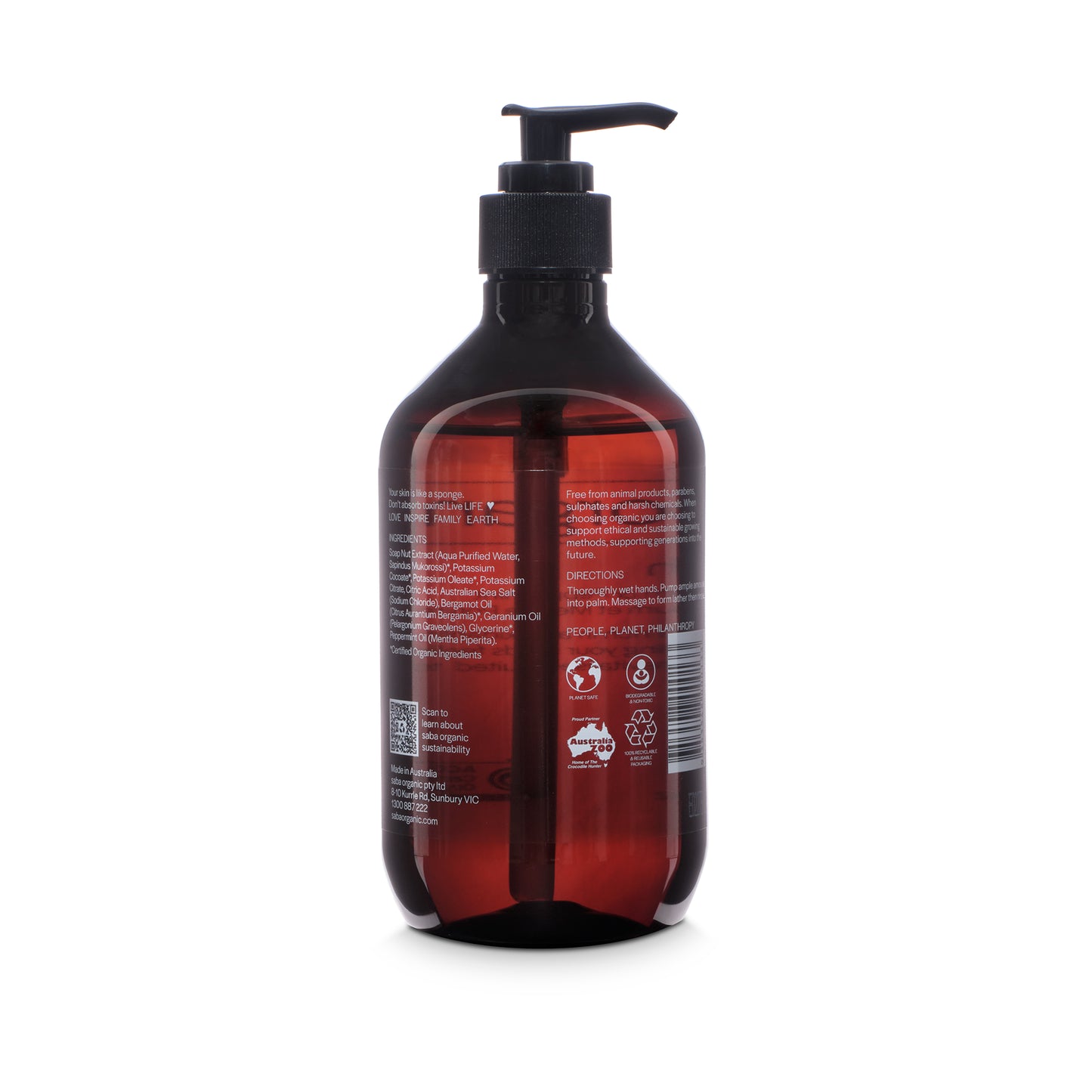 Hand Wash - Bergamot, Geranium & Peppermint